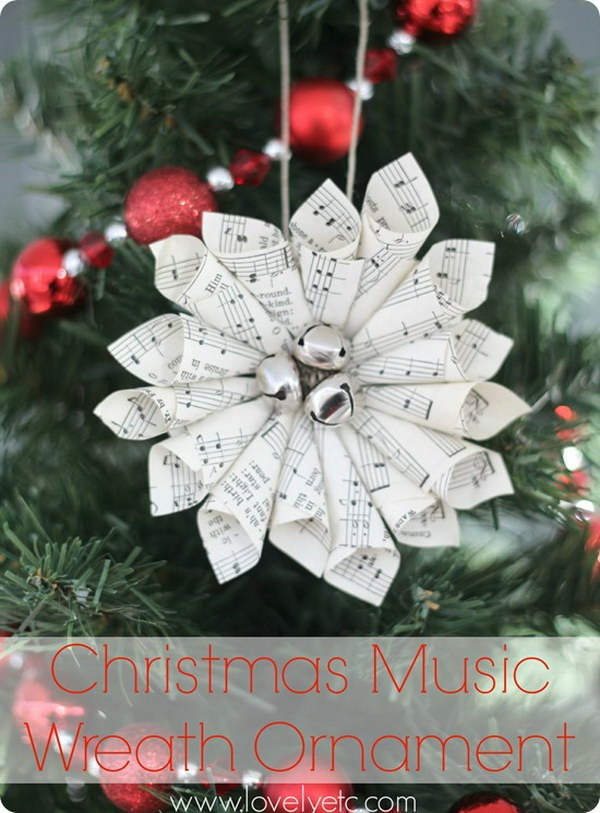 christmas ornament wreath diy tree ornaments bells paper link tutorials handmade styletic collect jingle twelve favorite last sure pretty later