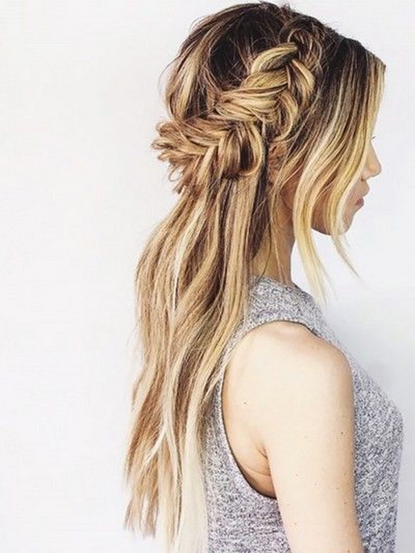 Image result for prom hairstyles half up half down