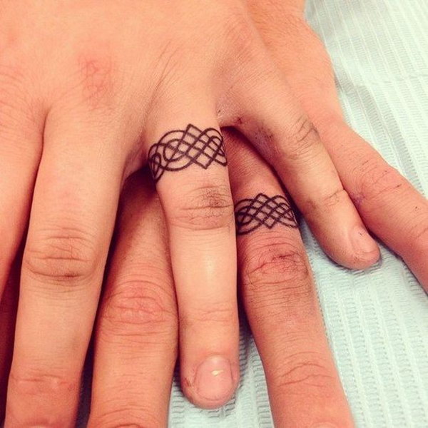 40+ Sweet & Meaningful Wedding Ring Tattoos