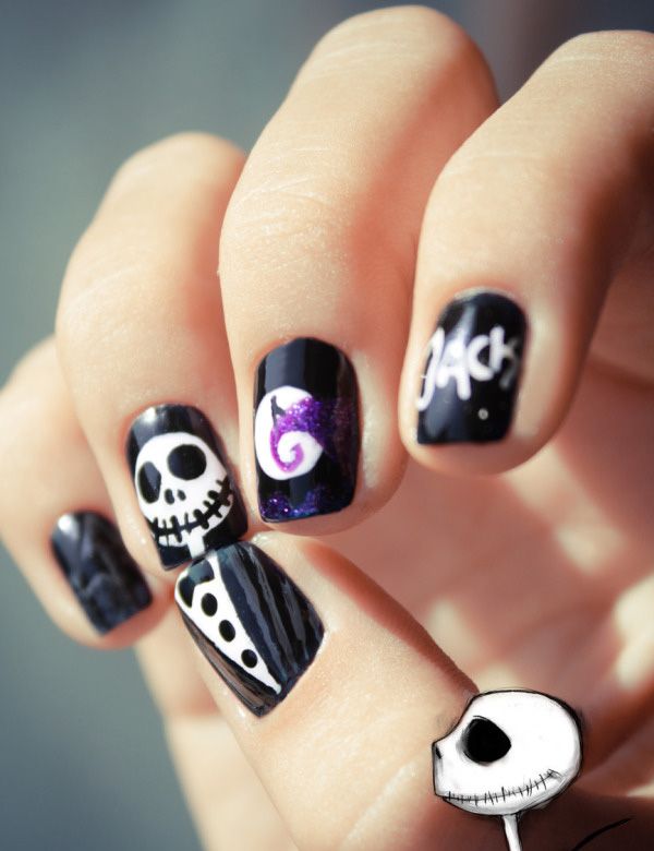 Halloween Nail Art. Cool Halloween Nail Art which show off your spooky spirit during the freakish festivities. 