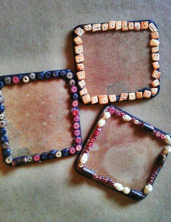 Upcycled Square Coasters. 