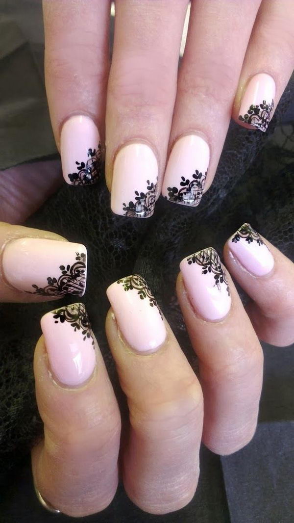 Delicate Lace - Classy Mother's Day Nail Designs