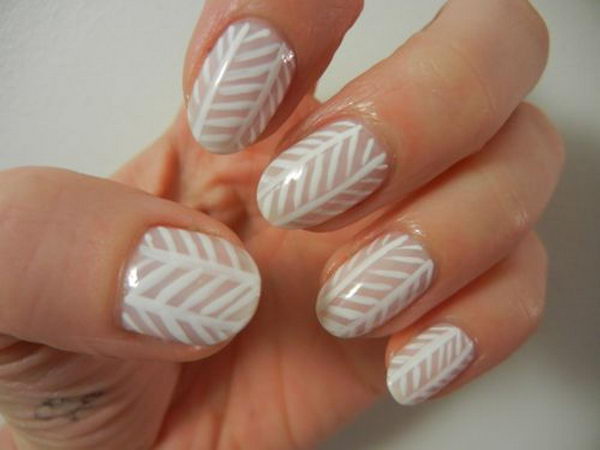 cool stripe nail design