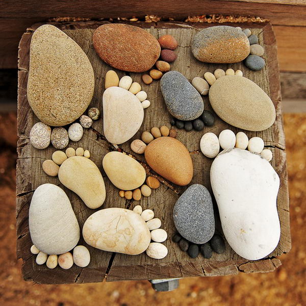 Foot Shape Stepping Stones. Not only functional but also can be used to decorate your garden. Make the walk in your garden more exciting and fun. 