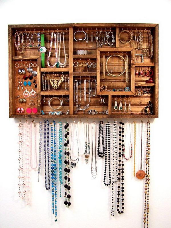 Creative Jewelry Storage and Display Idea. 