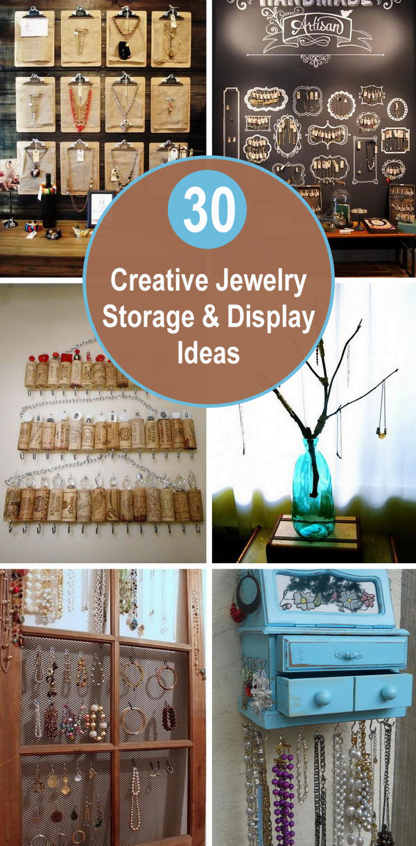 30+ Creative Jewelry Storage & Display Ideas. 