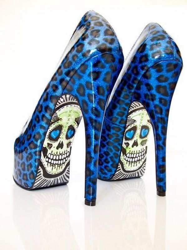 Leopard Skeleton Shoes. 