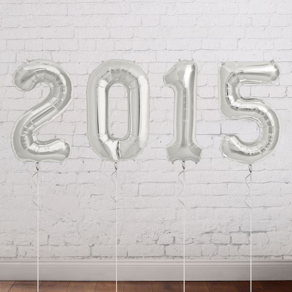 Silver Year Balloon. These silver mylar balloons spell out your graduation party to create a shining focal point for your graduation decor. These year balloons are just so fantastic to set up the festive tone for your graduation party. 