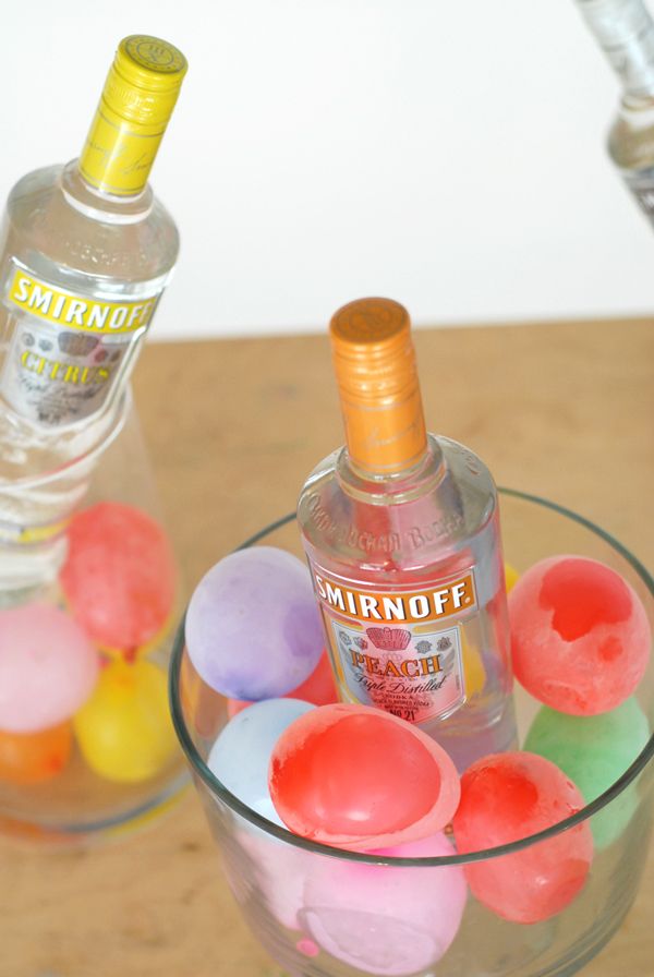 Fill colorful party balloons with a cup of water. Freeze them and toss them into the ice bucket with your wine and beer. These eye catching ice cubes will keep drinks cold but not wet. 