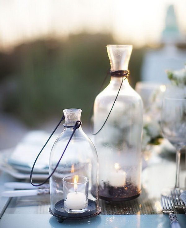 Wedding Candle Ideas. It’s very necessary to set up the romantic tone for your sweet wedding ceremony with candles in glass jars to create a dreamy, soft outlook. 