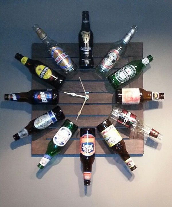 DIY Beer Bottle Clock 
