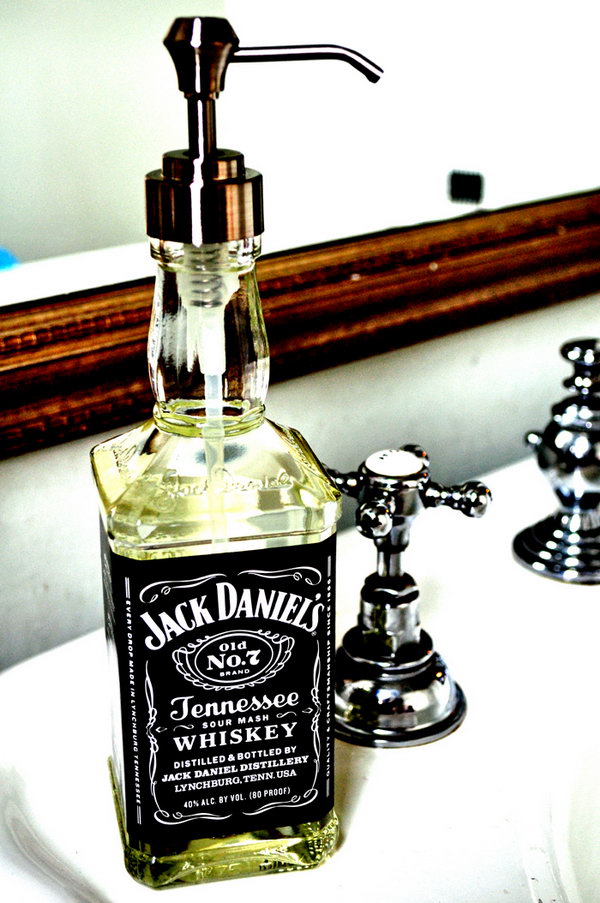 DIY Jack Daniels Soap Dispenser 