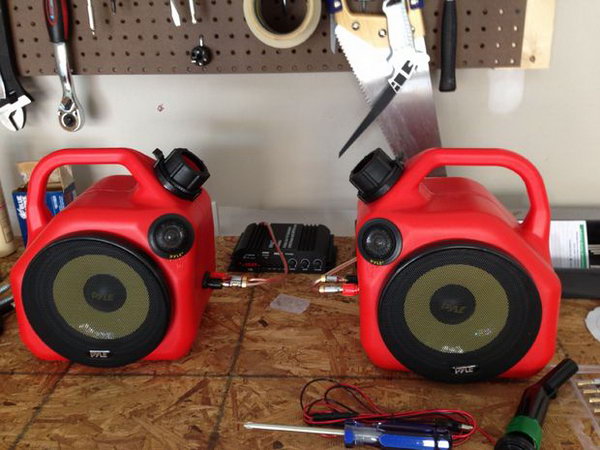 Gas Can Speakers 