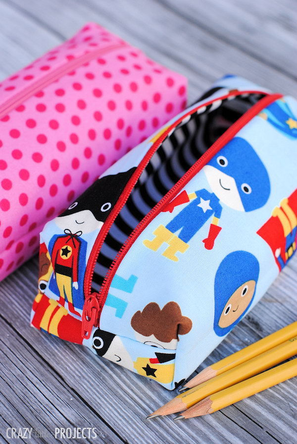 Cute and Easy Pencil Bags. See how to do it 