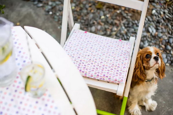 Seat Cushions: Keep your outdoor seating classy with some colorful cushions. They are so easy to make that you can change with different ones  every summer to keep them looking fresh. See more 