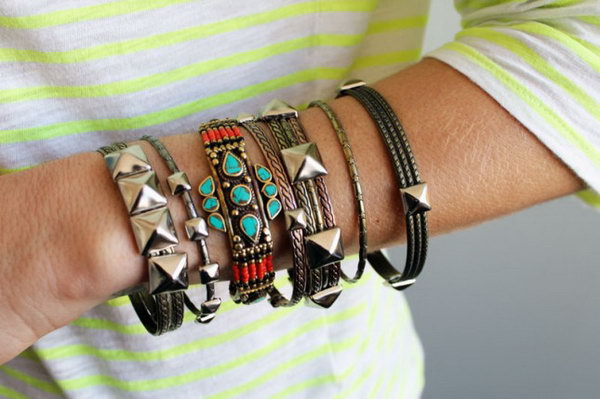 Studded Bangles. See the tutorial 