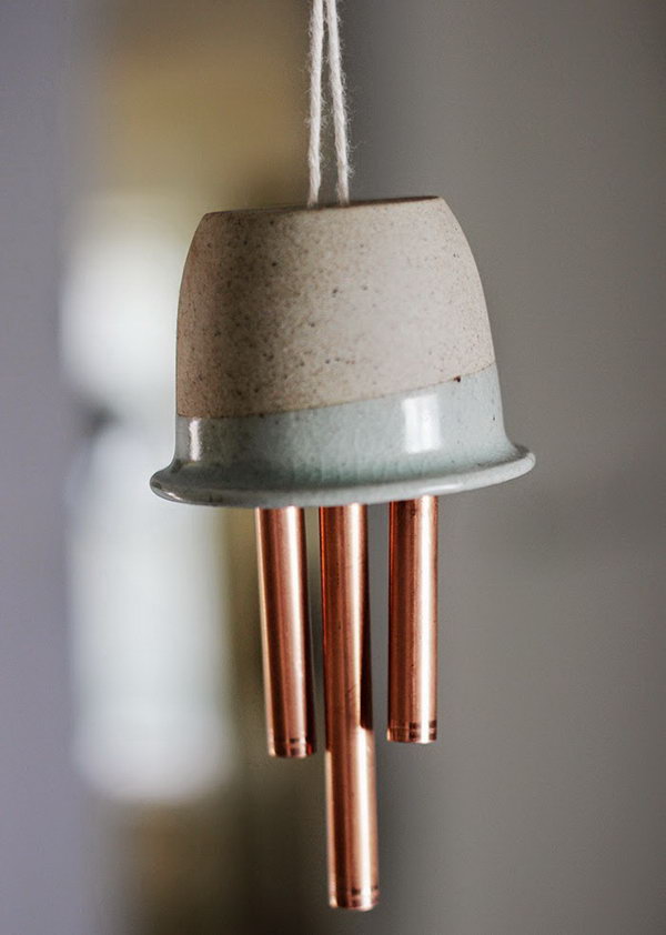 Ceramic and Copper Wind Chime. See the tutorial 