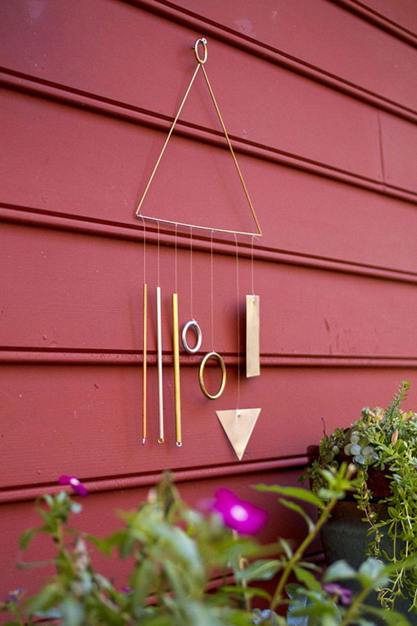 DIY Modern Wind Chime. Get the tuttorial 
