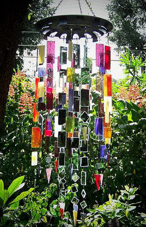 Stain Glass Wind Chime. 