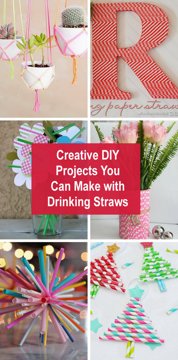 30 Creative DIY Projects You Can Make with Drinking Straws. 
