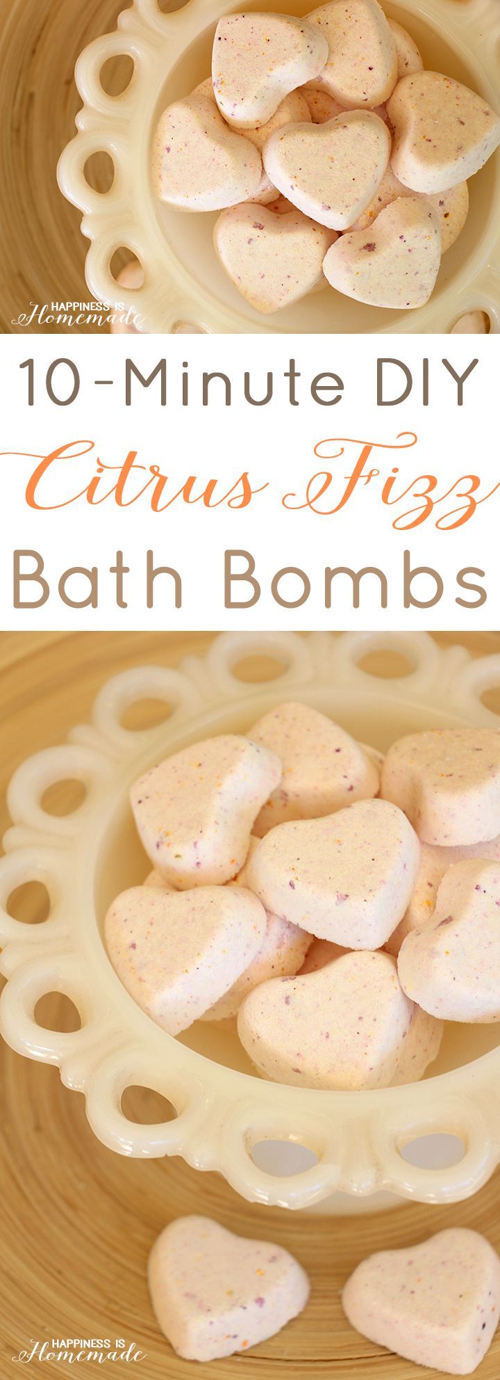 10 Minute DIY: Citrus Fizz Bath Bombs. 