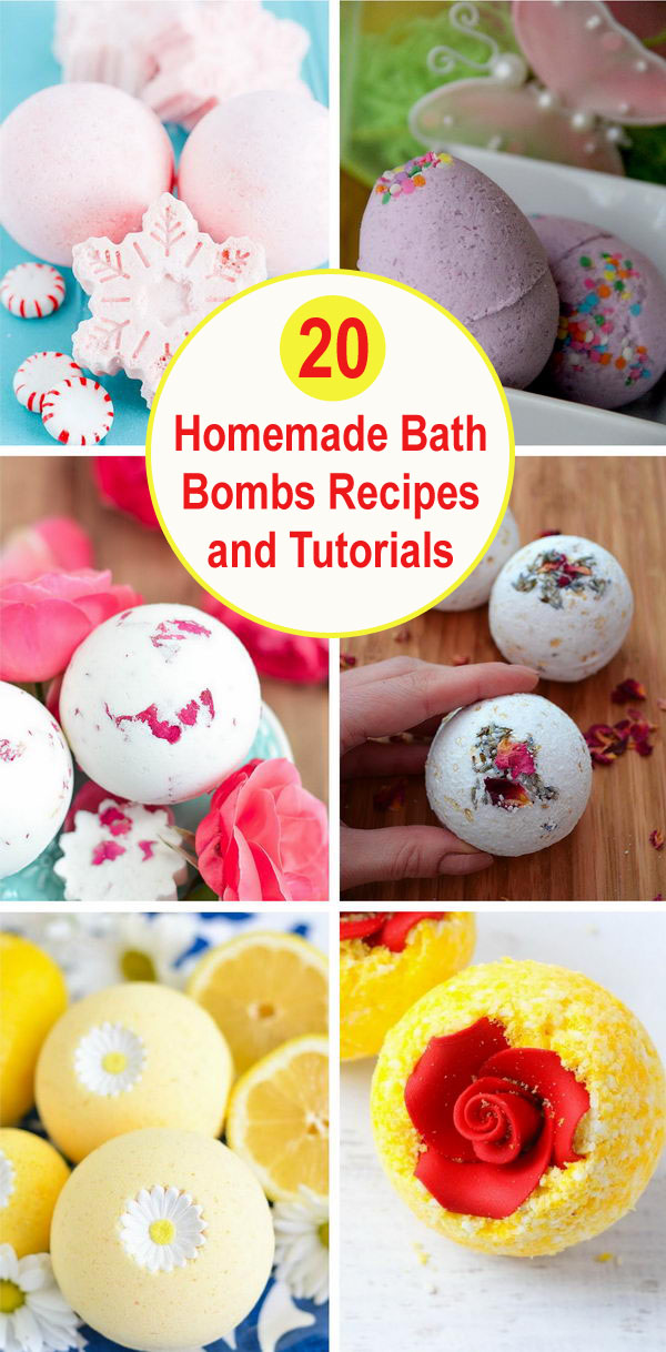 Homemade Bath Bombs Recipes and Tutorials. 