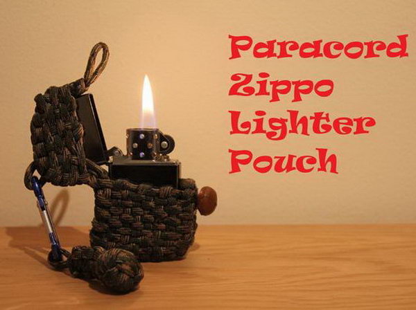 DIY Paracord Zippo Lighter Pouch 