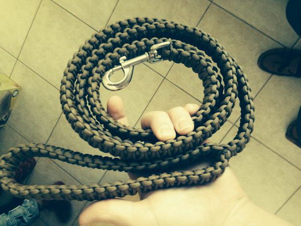 DIY Knotted Paracord Dog Leash 