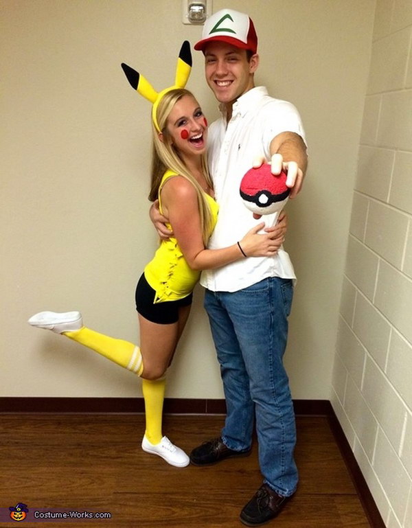 Ash and Pikachu Couple Costume. 