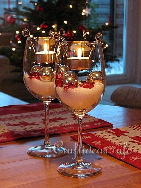Wine Tealight Candle Glasses 