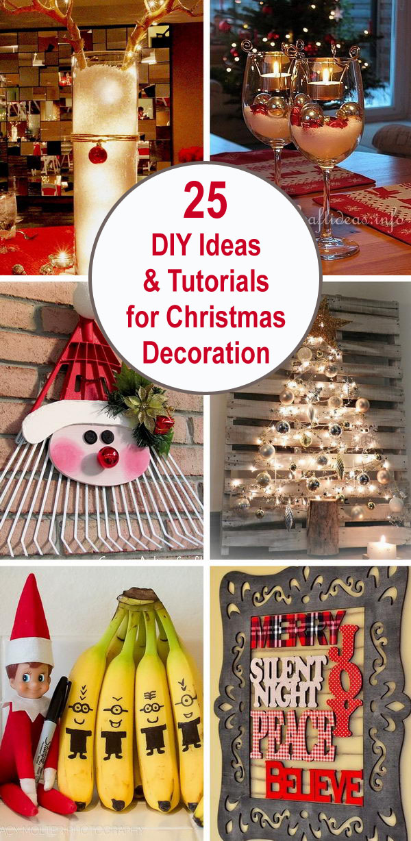 25 DIY Ideas & Tutorials for Christmas Decoration 