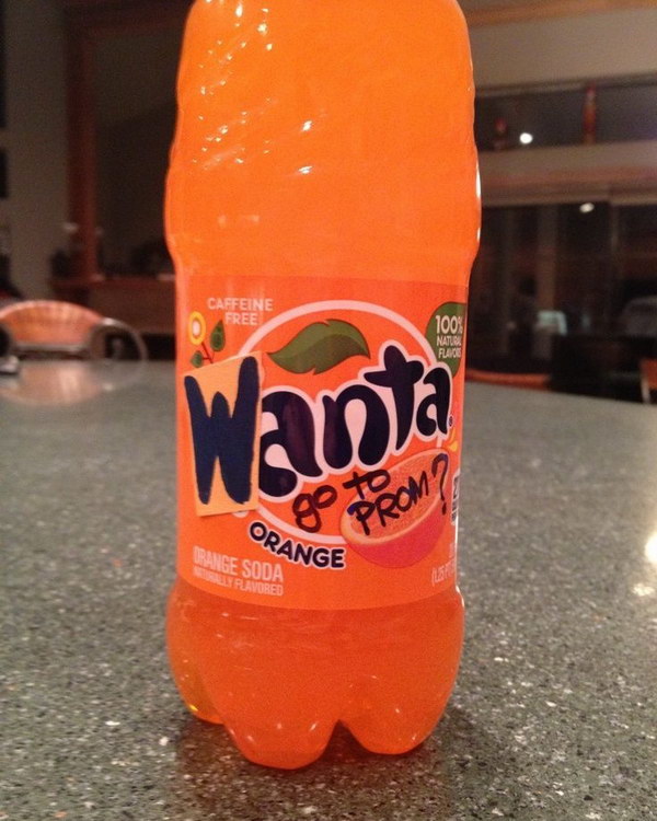 Fanta Idea for Asking Your Date to Prom. 'Wanta' go to prom? 