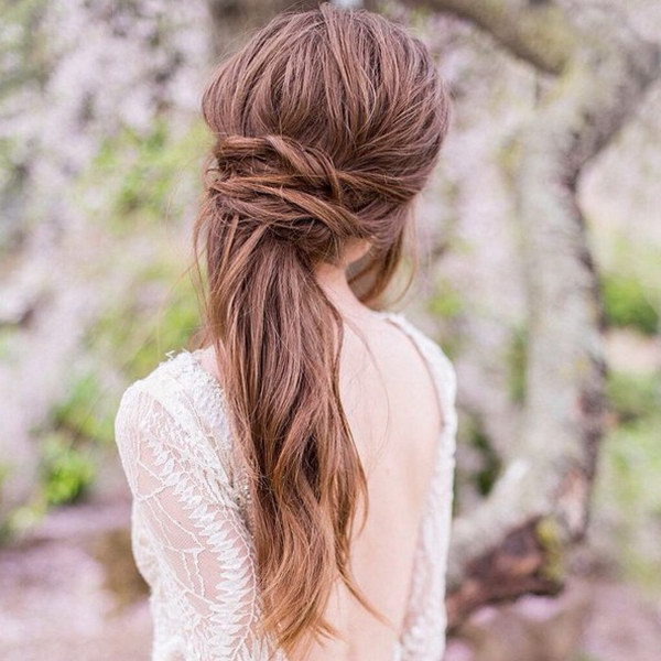 Half Up Half Down Hair for Wedding Hairstyles. 