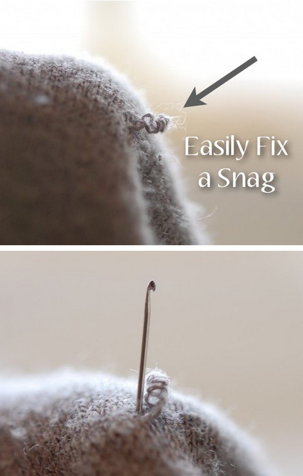 How to Mend a Snag in a Sweater? 