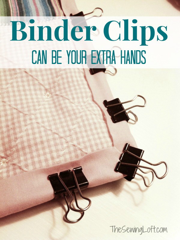 Use School Clips to Hold Your Binding for Leather Sewing. 