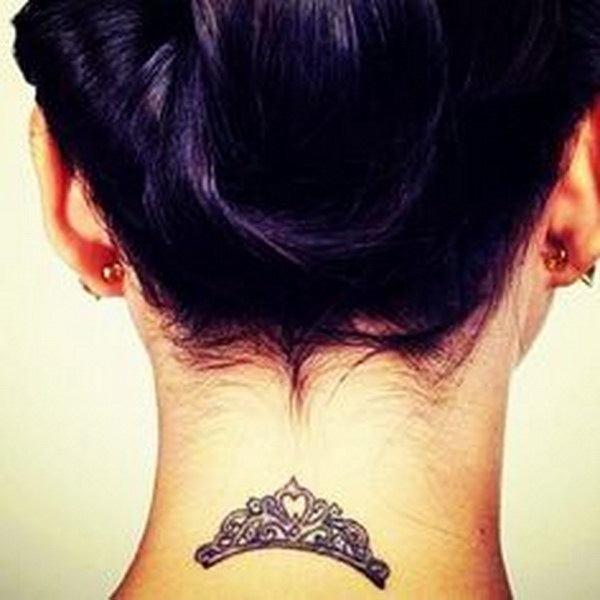 Chic Small Crown Tattoo 