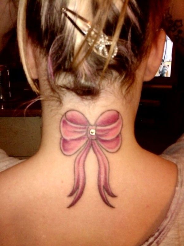 Bow and the Diamond Tattoo for Girl 