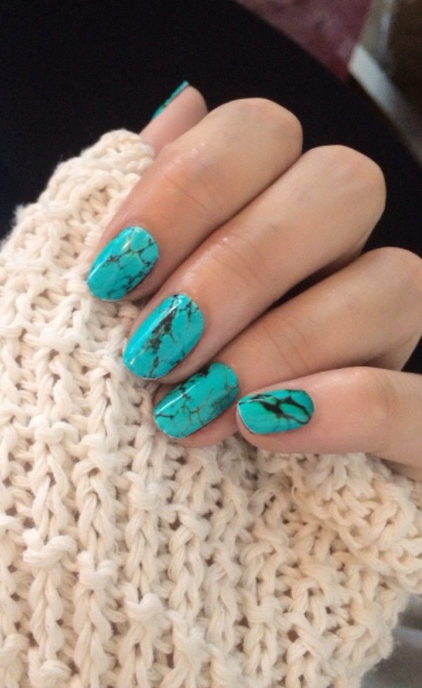 100+ Awesome Green Nail Art Designs