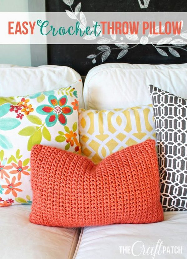 Easy Crochet Throw Pillow Free Pattern 