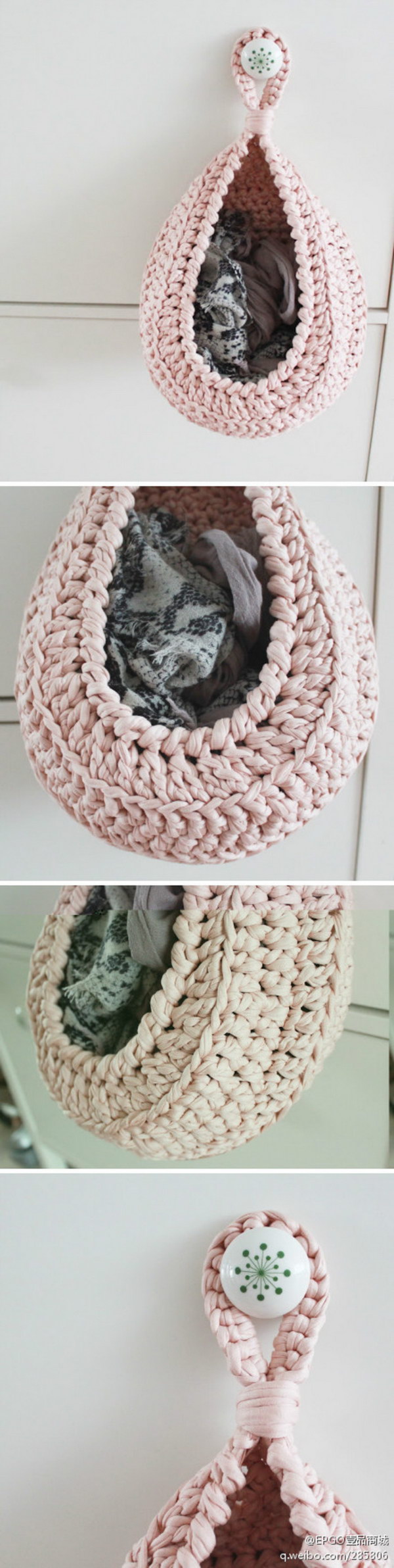 Crochet Towel Holder Free Pattern 