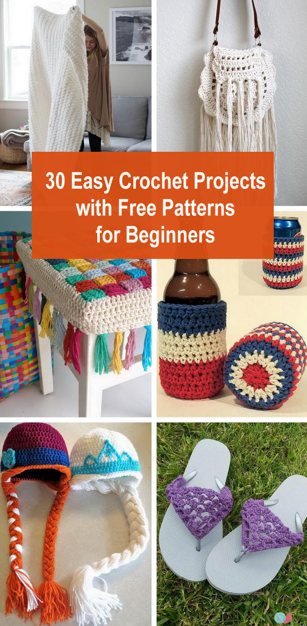 30+ Easy Crochet Projects with Free Patterns for Beginners 