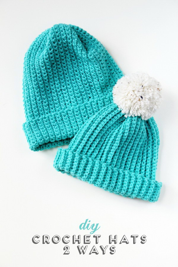 Easy Diy Crochet Hats. 