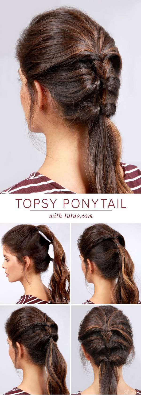 Topsy Ponytail Hair Tutorial 