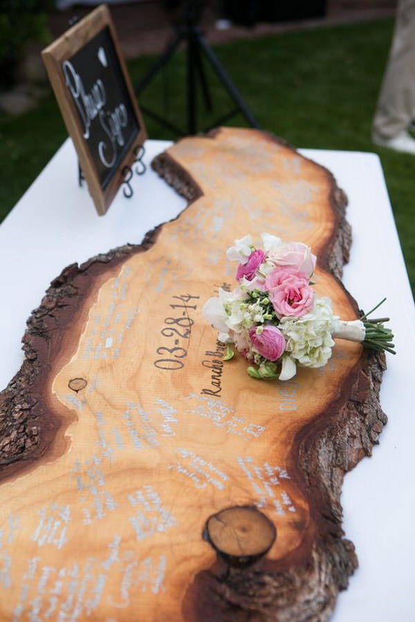 Rustic Signing Board or Guest Book 