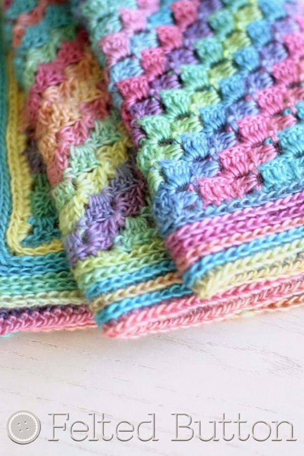 Easy Crochet Blanket. 