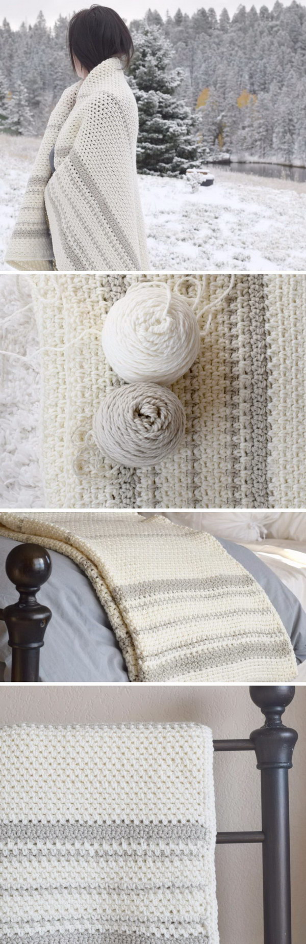 Mod Heirloom Crochet Blanket Pattern. 