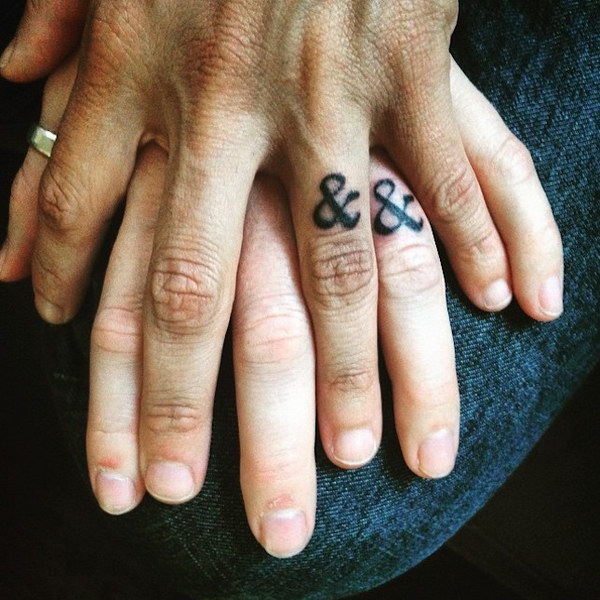 Ampersand Tattoos With Special Meanings. 