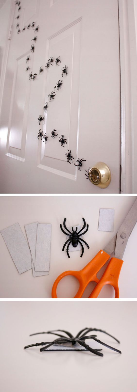 Halloween Magnetic Spiders Door Decoration. 
