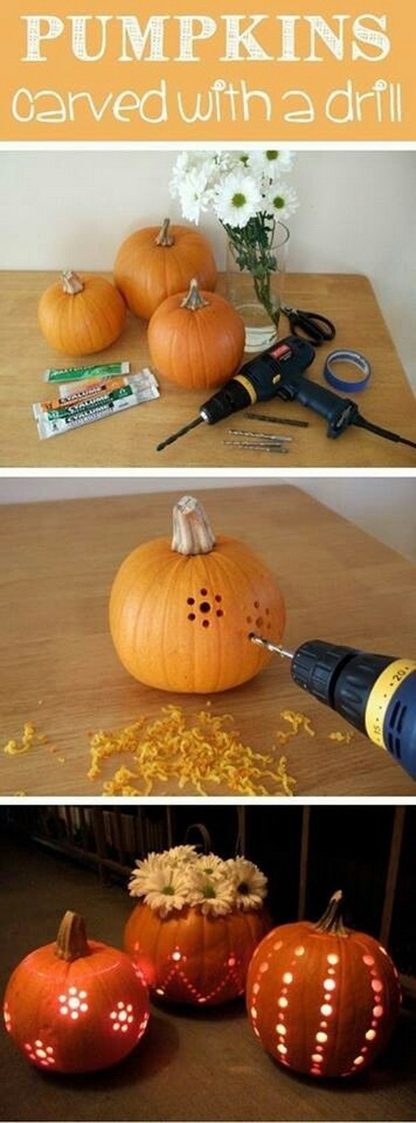 DIY Pumpkin Lantern. 