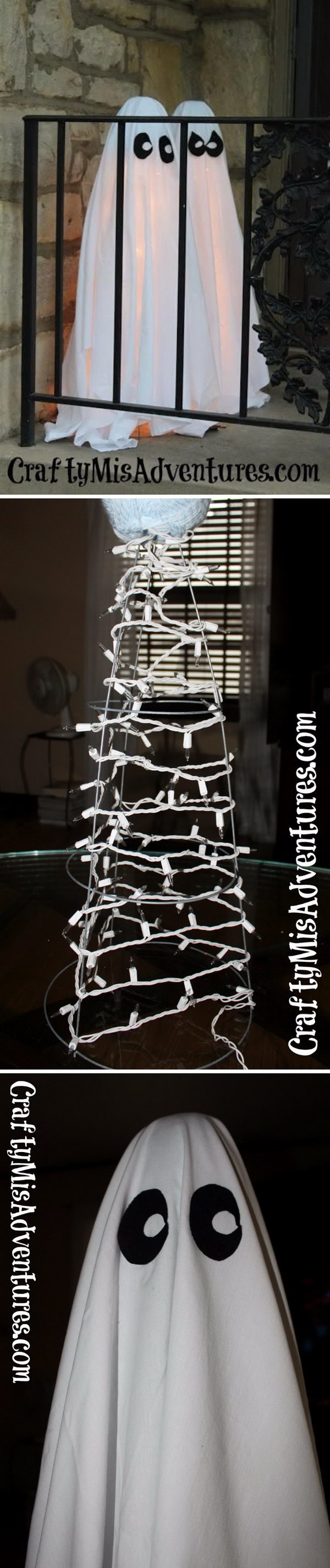 Cute Tomato Cage Ghosts for Outside. 